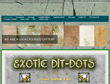 Tablet Screenshot of exoticdit-dots.com